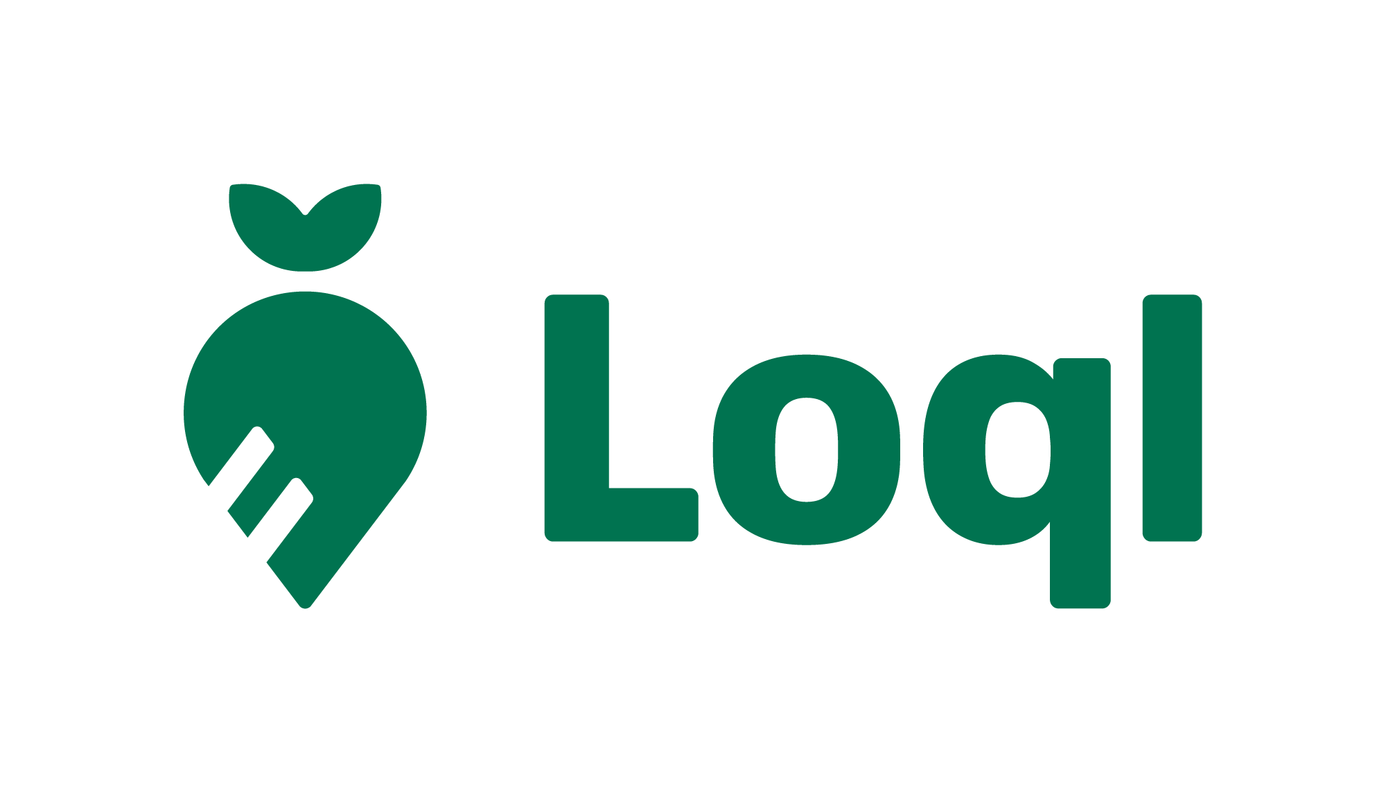 Logo of Loql: Green text “Loql” with a symbol shaped like a beet or location pin with leaves.